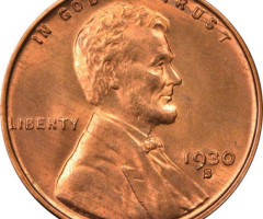 Монета Wheat Penny, Лінкольн, 1 цент 1930, США, США