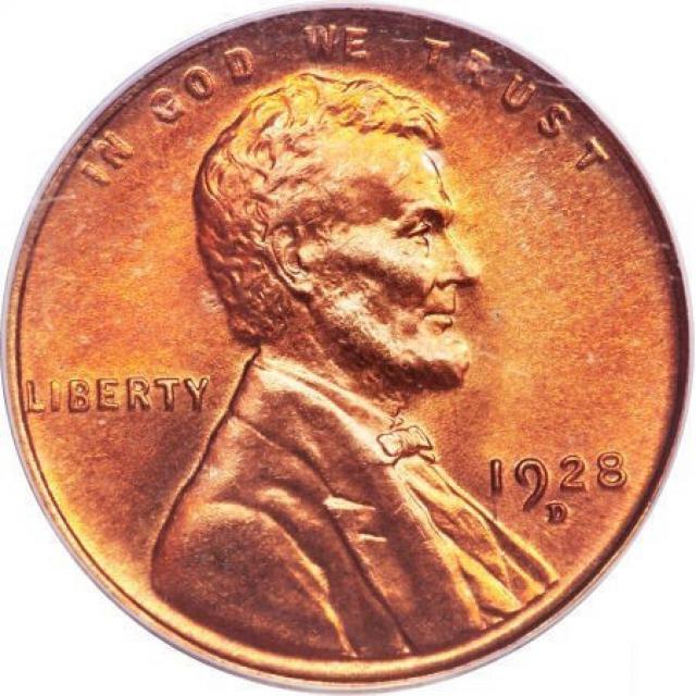 Монета Wheat Penny, Лінкольн, 1 цент 1928, США, США