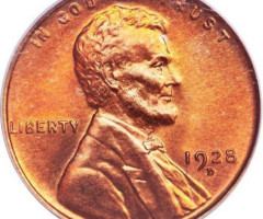 Монета Wheat Penny, Лінкольн, 1 цент 1928, США, США