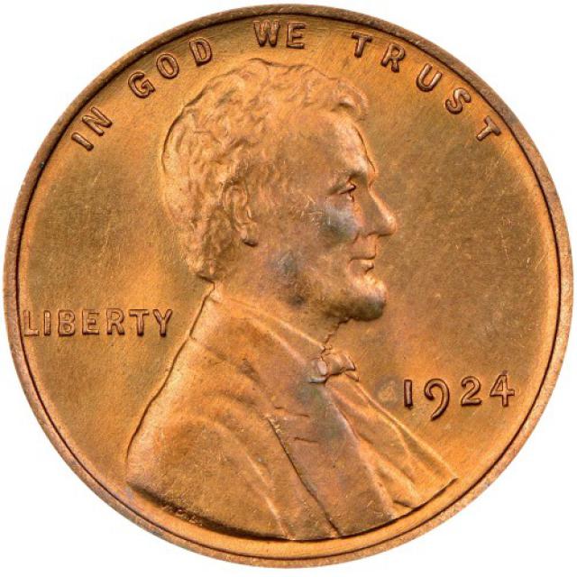 Монета Wheat Penny, Лінкольн, 1 цент 1924, США, США
