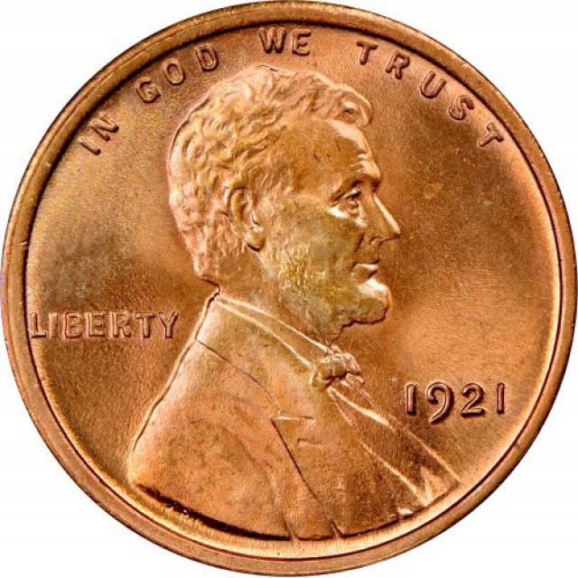 Монета Wheat Penny, Лінкольн, 1 цент 1921, США, США
