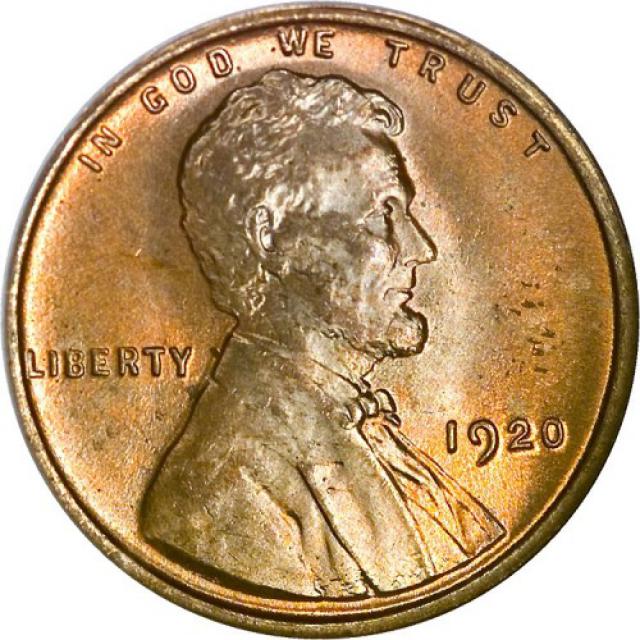 Монета Wheat Penny, Лінкольн, 1 цент 1920, США, США