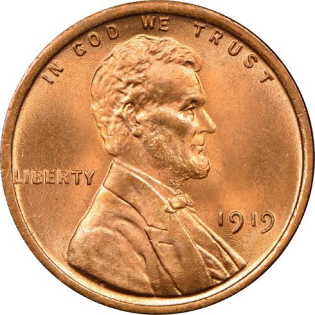 Монета Wheat Penny, Лінкольн, 1 цент 1919, США, США