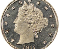 Монета Liberty Nickel, 5 центів 1911, США, США