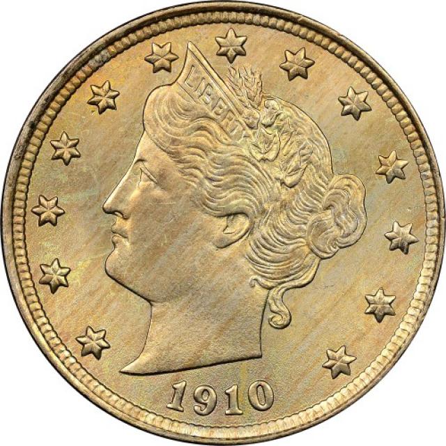 Монета Liberty Nickel, 5 центів 1910, США, США