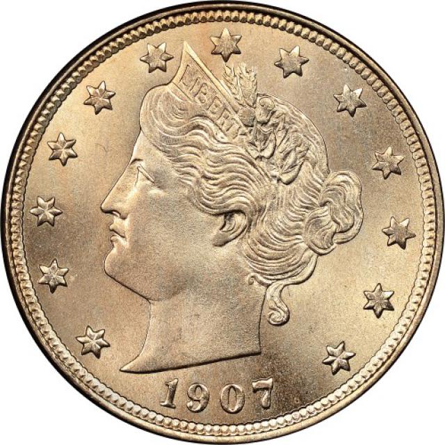 Монета Liberty Nickel, 5 центів 1907, США, США