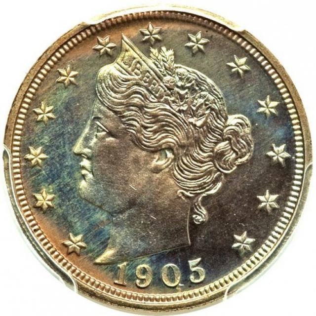 Монета Liberty Nickel, 5 центів 1905, США, США