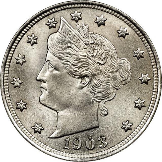 Монета Liberty Nickel, 5 центів 1903, США, США