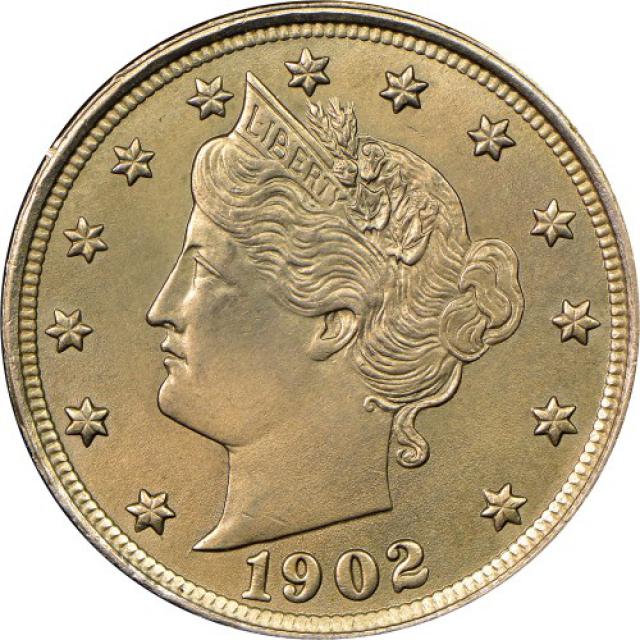 Монета Liberty Nickel, 5 центів 1902, США, США