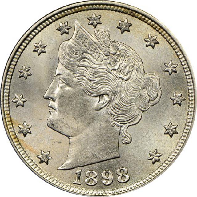 Монета Liberty Nickel, 5 центів 1898, США, США