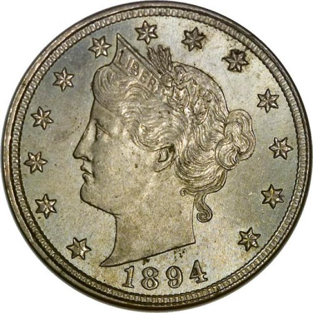 Монета Liberty Nickel, 5 центів 1894, США, США