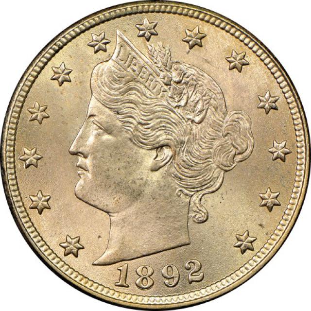 Монета Liberty Nickel, 5 центів 1892, США, США