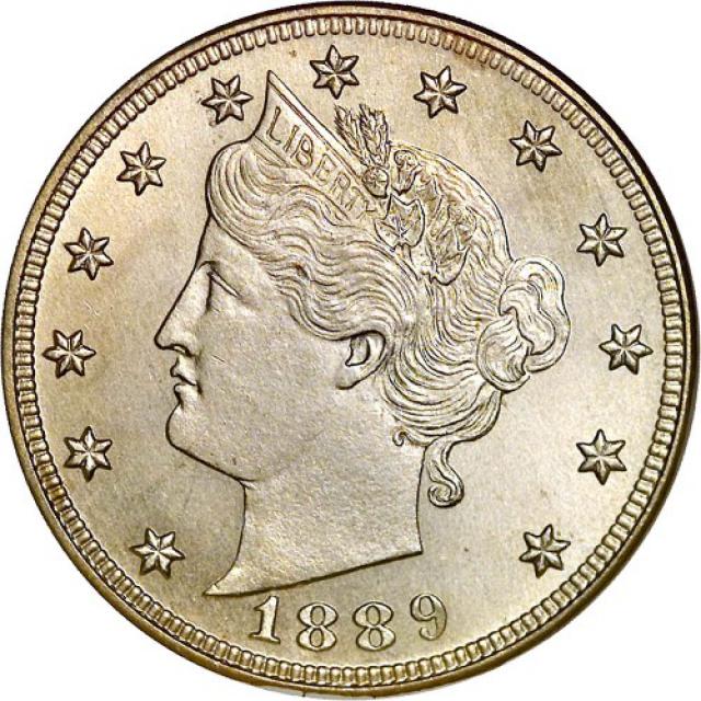 Монета Liberty Nickel, 5 центів 1889, США, США