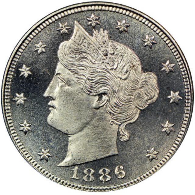 Монета Liberty Nickel, 5 центів 1886, США, США