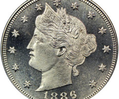 Монета Liberty Nickel, 5 центів 1886, США, США