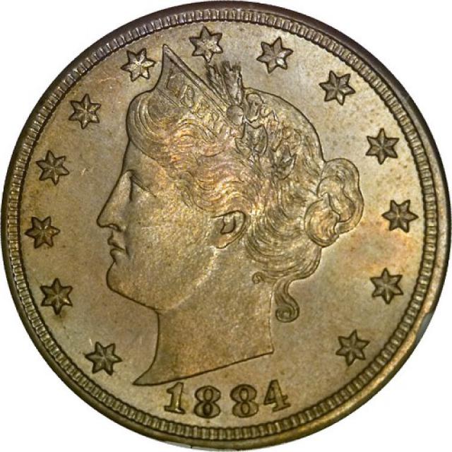 Монета Liberty Nickel, 5 центів 1884, США, США