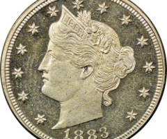 Монета Liberty Nickel, 5 центів 1883, США, США