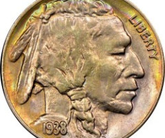 Монета Buffalo Nickel, 5 центів 1938, США, США
