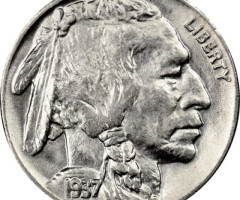 Монета Buffalo Nickel, 5 центів 1937, США, США