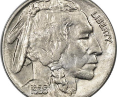 Монета Buffalo Nickel, 5 центів 1935, США, США