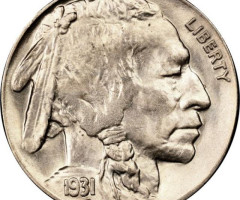 Монета Buffalo Nickel, 5 центів 1931, США, США