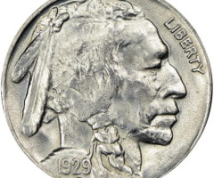 Монета Buffalo Nickel, 5 центів 1929, США, США
