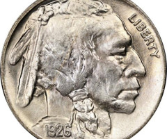 Монета Buffalo Nickel, 5 центів 1926, США, США