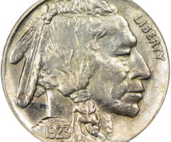 Монета Buffalo Nickel, 5 центів 1923, США, США