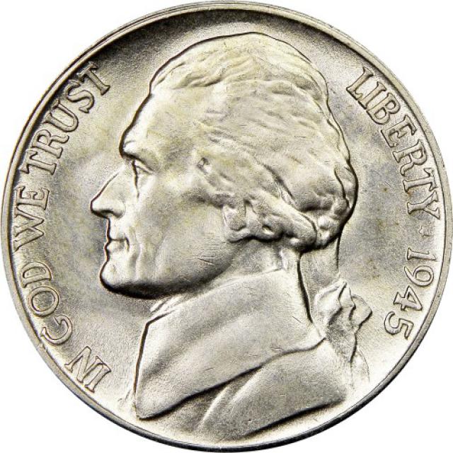 Монета Jefferson Nickel, 5 центів 1945, США, США