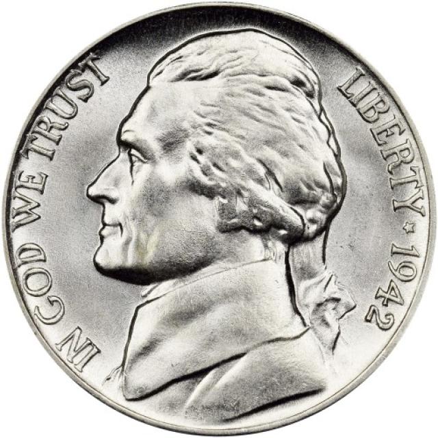 Монета Jefferson Nickel, 5 центів 1942, США, США