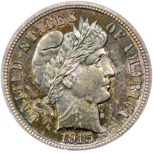 Монета Barber Dime, 1 дайм 1915, США, США