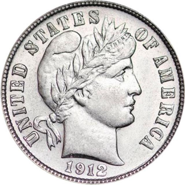 Монета Barber Dime, 1 дайм 1912, США, США