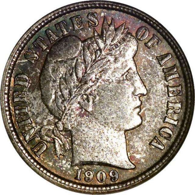 Монета Barber Dime, 1 дайм 1909, США, США