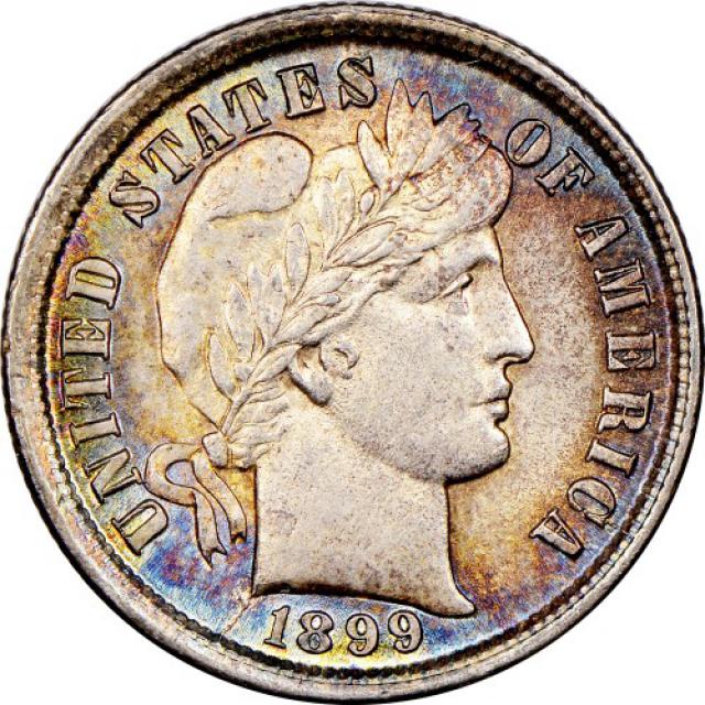 Монета Barber Dime, 1 дайм 1899, США, США