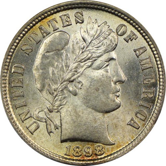 Монета Barber Dime, 1 дайм 1898, США, США
