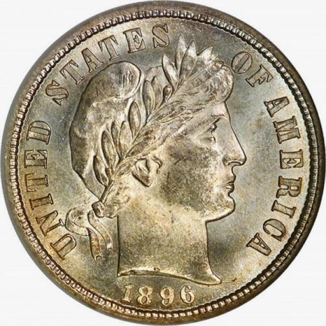 Монета Barber Dime, 1 дайм 1896, США, США