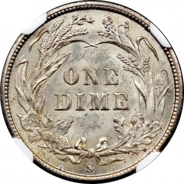 Монета Barber Dime, 1 дайм 1895, США, США