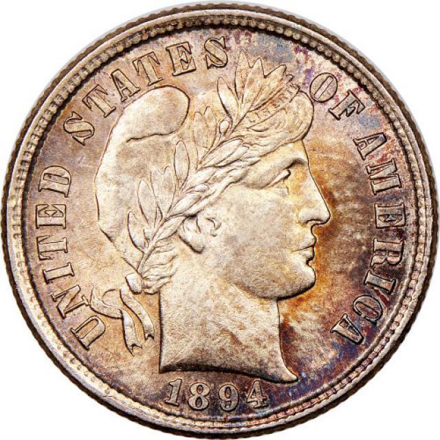 Монета Barber Dime, 1 дайм 1894, США, США