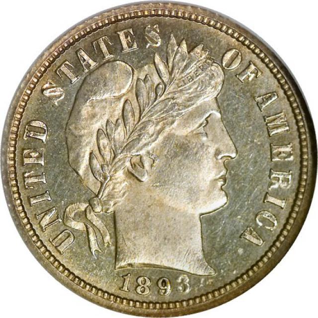 Монета Barber Dime, 1 дайм 1893, США, США