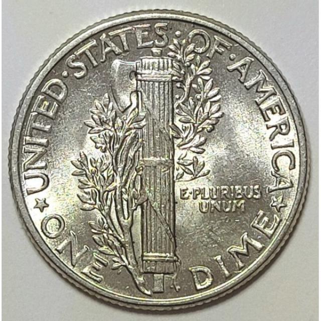 Монета Mercury Dime, 1 дайм 1944, США, США