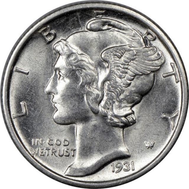 Монета Mercury Dime, 1 дайм 1931, США, США