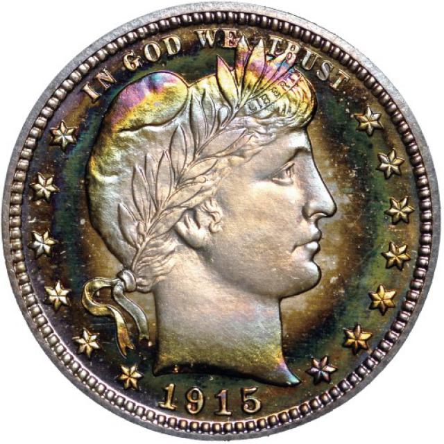 Монета Barber Quarter, ¼ долара 1915, США, США