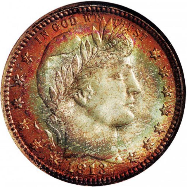 Монета Barber Quarter, ¼ долара 1913, США, США