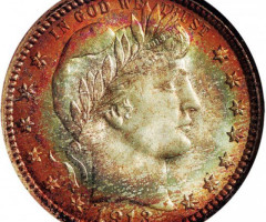 Монета Barber Quarter, ¼ долара 1913, США, США