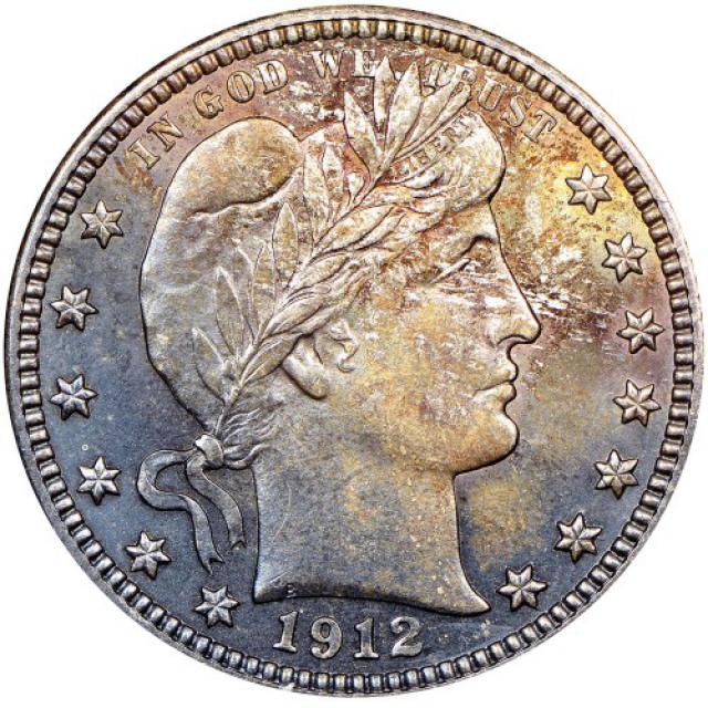 Монета Barber Quarter, ¼ долара 1912, США, США