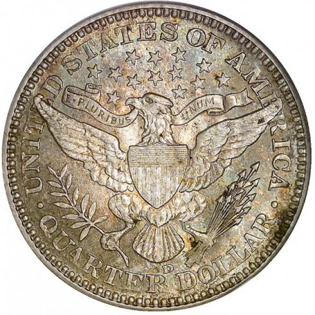 Монета Barber Quarter, ¼ долара 1910, США, США