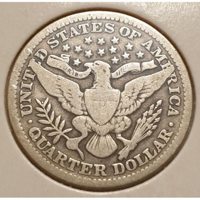 Монета Barber Quarter, ¼ долара 1901, США, США