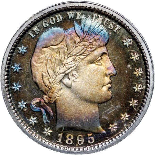 Монета Barber Quarter, ¼ долара 1895, США, США