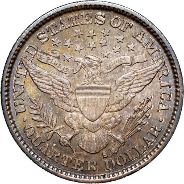 Монета Barber Quarter, ¼ долара 1894, США, США