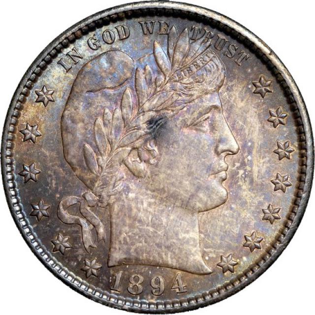 Монета Barber Quarter, ¼ долара 1894, США, США